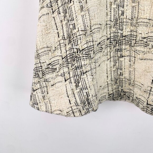 Chanel Beige Tweed Skirt With Braided Trim & Tassel Detail Size 34 Wool Blend Ma - Picture 7 of 8